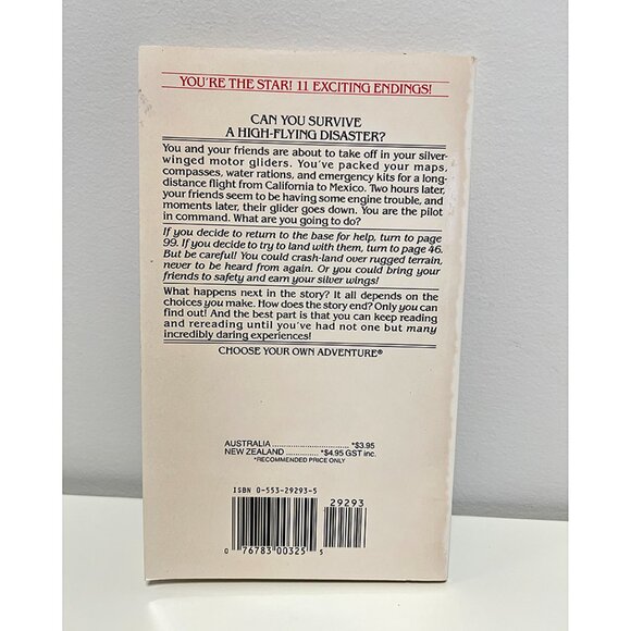 Choose Your Own Adventure Book #123 Silver Wings by R.A. Montgomery Reader Lvl 4 - Picture 2 of 4